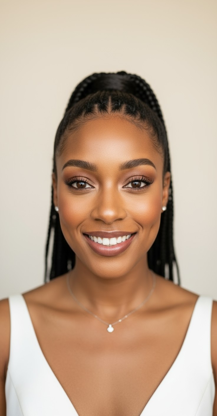 After Sleek Ponytail For Wedding